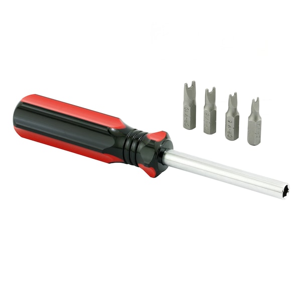 Prime-Line One Way Screw Remover and Driver Multi-Bit Tool for #4, #6, #8 and #10 One-way Screws 1 Set - 650-7905
