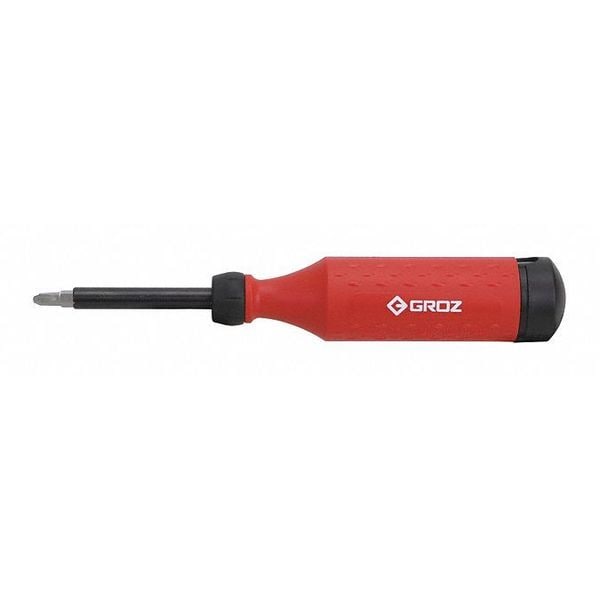 Groz Screwdrver, Retractng, Tamperproof, 14 in 1 - 33715