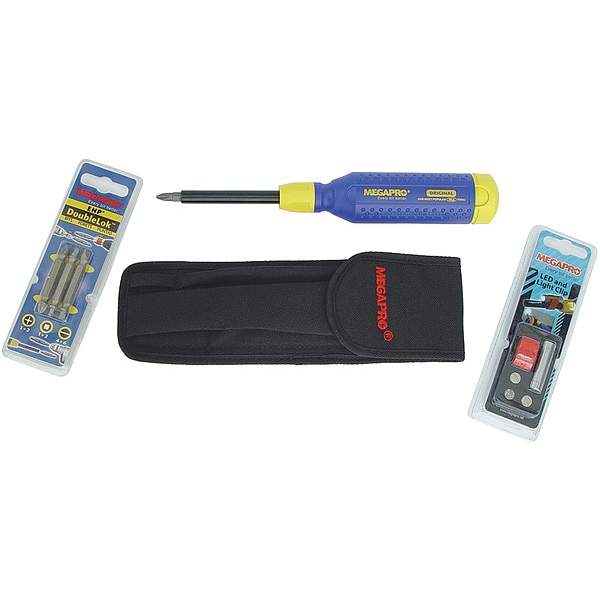 Megapro Phillips, Robertson Square Recess, Slotted, Torx(R) Bit 8 1/2 in, Drive Size: 1/4 in - 6KIT4-B