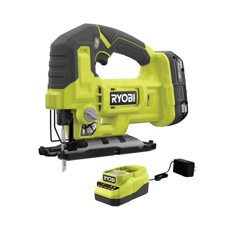 RYOBI ONE+ Kit de sierra de calar inalámbrica de 18V con batería de 1.5 Ah y cargador - PCL525K1