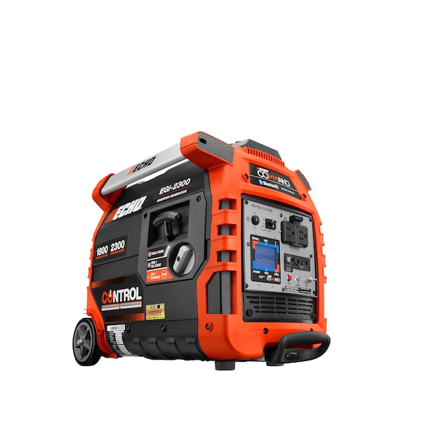 Echo Portable and Inverter Generator, 1,800 W Rated, 2,300 W Surge, 15 A - EGI-2300