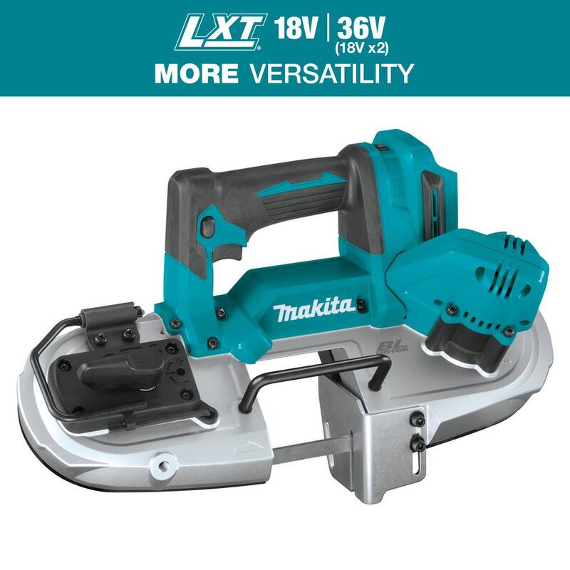 Sierra de cinta inalámbrica compacta sin escobillas de 18V LXT de ion de litio de Makita (solo herramienta) - XBP04Z.