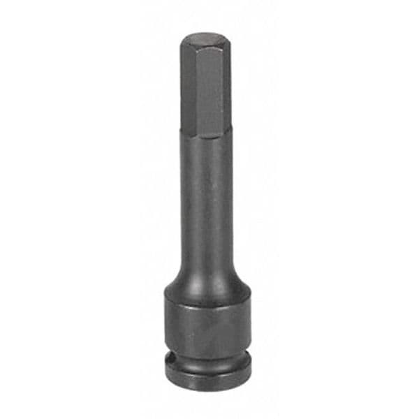 Grey Pneumatic 1/2" Drive x 8mm Hex Driver 4" Length - 29084M