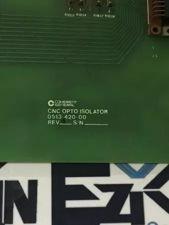 Coherent CNC Opto Isolator Circuit Board 0513.420.00 REV.4