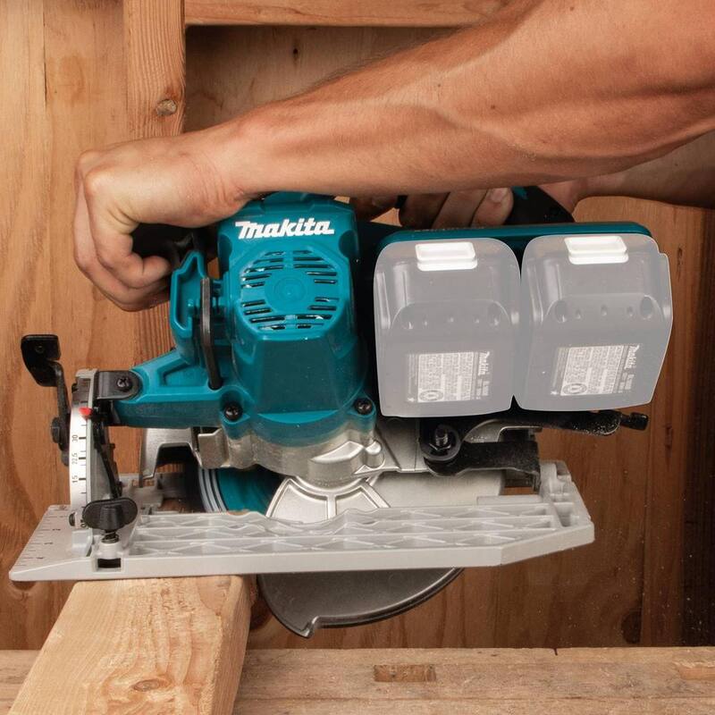 Sierra circular inalámbrica sin escobillas Makita 18V X2 LXT de ion de litio (36V) de 7-1/4 pulg. (Solo herramienta) - XSH06Z