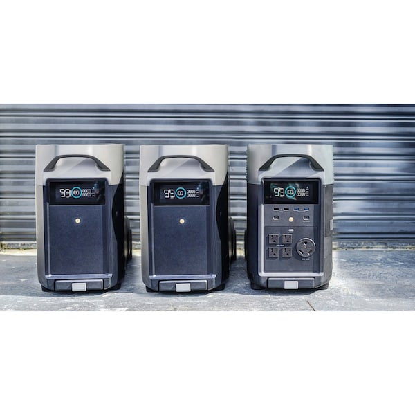 Ecoflow DELTA Pro Portable Home Battery + 2 Extra DELTA Pro Batteries - TMR500-2MR500EB-US