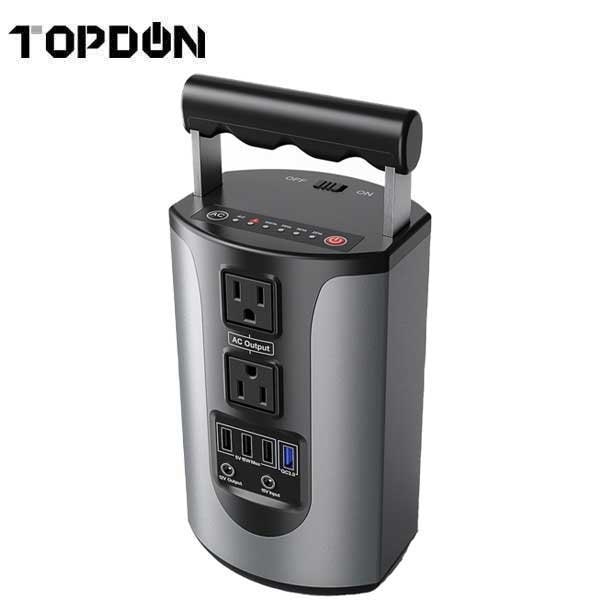 Topdon Portable Generator, 200 W Rated, 250 W Surge, 100/240V AC/5V DC, 3.1 A - TDP-C11A012A03