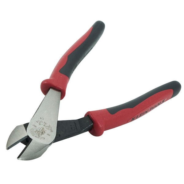 Klein Tools 8 1/8 in High Leverage Diagonal Cutting Plier Standard Cut Oval Nose Uninsulated - J228-8