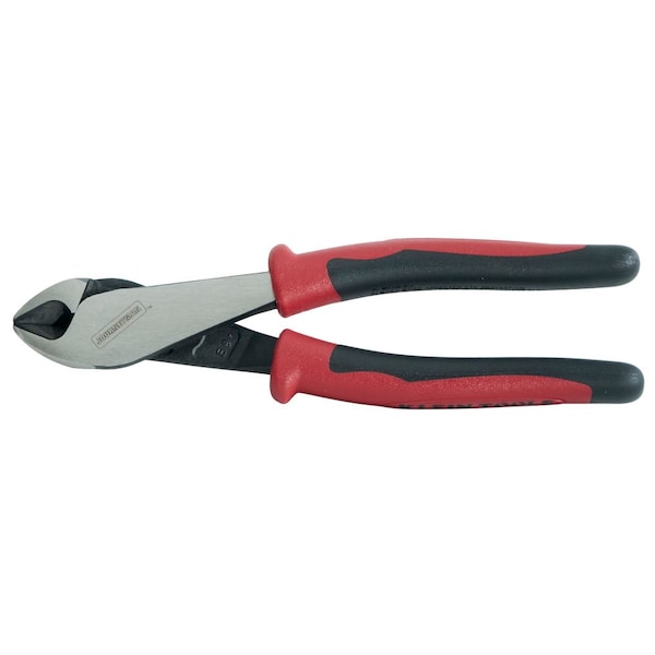 Klein Tools 8 1/8 in High Leverage Diagonal Cutting Plier Standard Cut Oval Nose Uninsulated - J228-8