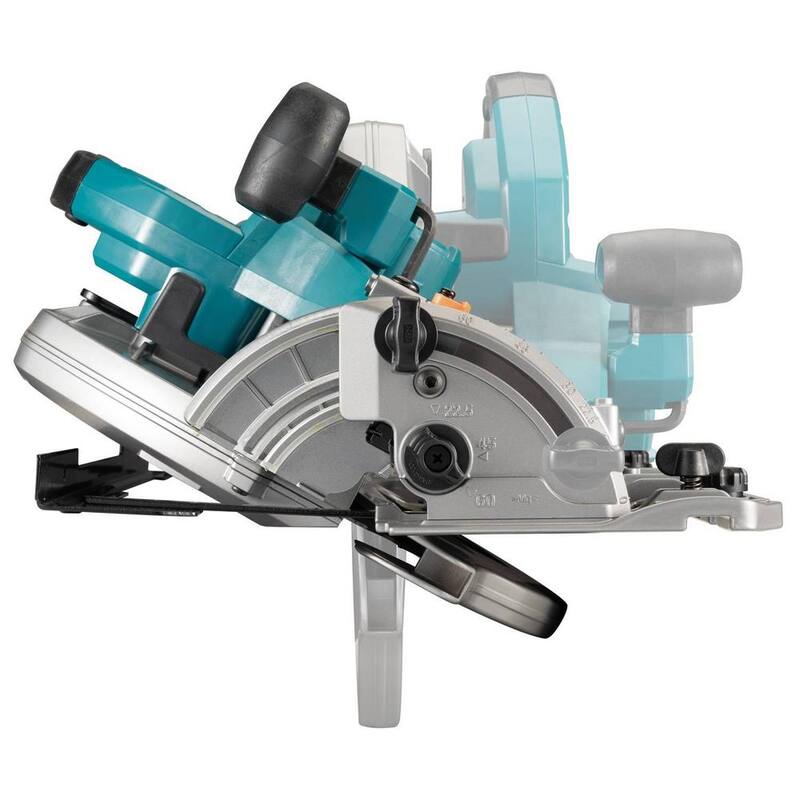 Sierra circular inalámbrica sin escobillas Makita 40V máx XGT de 10-1/4 pulgadas con base compatible con riel de guía, compatible con AWS (herramienta solamente) - GSH04Z