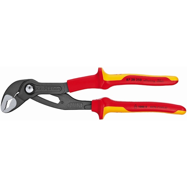 Knipex Water Pump Pliers, 10" 1000V Insulated - 87 28 250 US