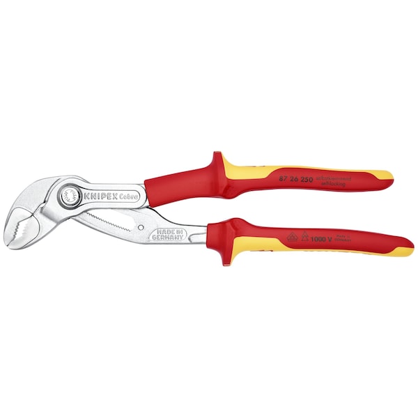 Knipex Water Pump Pliers, 10" 1000V Insulated - 87 26 250