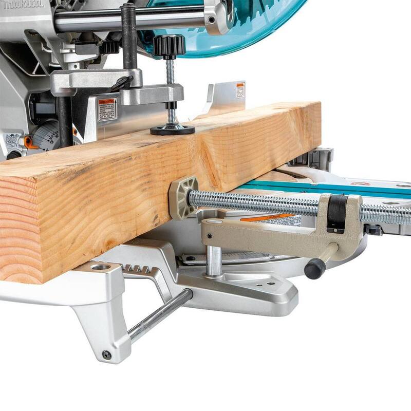 Sierra ingleteadora compuesta deslizante de doble bisel sin escobillas Makita 18V X2 LXT de 12 pulgadas con láser (herramienta solamente) - XSL07Z