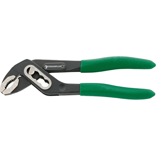 Stahlwille Tools MINI-waterpump plier L.125mm max.jaw opening 25mm head black lacquered, polished handles dip-coated - 65156125
