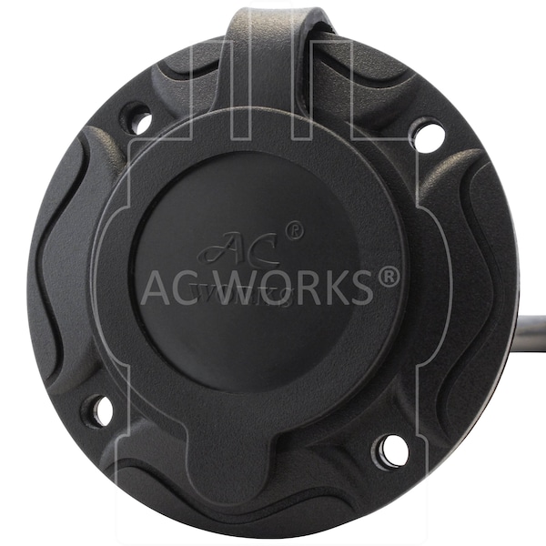 Ac Works 1.5FT 12/3 15 Amp 125 Volt NEMA 5-15P Flanged Power Input Inlet Power Strip with Cover - IN515B515