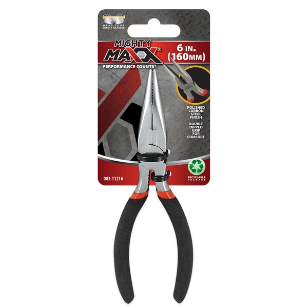 Mighty Maxx Pliers Long Nose 6in - 083-11216