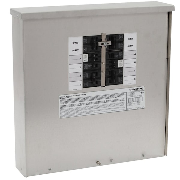 Generac 6382 - 7.5kW Outdoor SE rated Power Center, 30A main, 200A utility - 6382