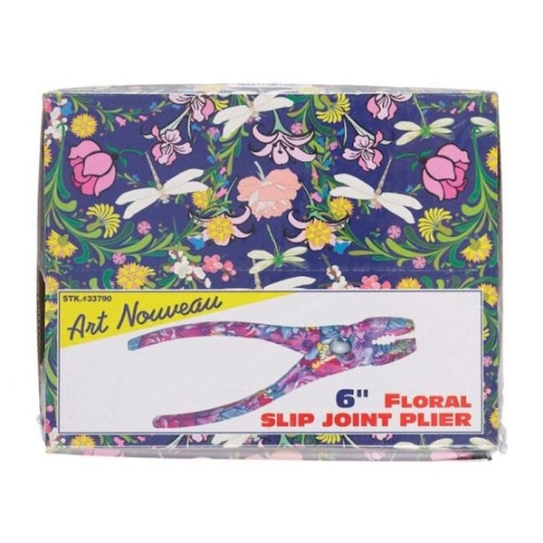 Best Way Tools Best Way Tools 33790 Floral Slip Joint Pliers with 4 Floral Patterns - pack of 12 - 2102234
