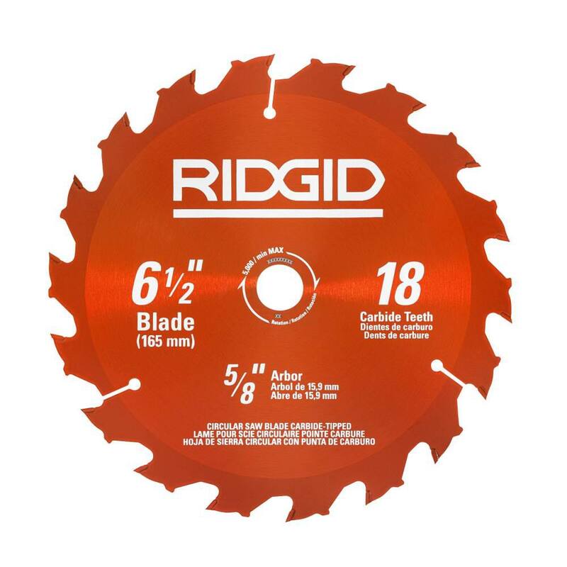 SIERRA CIRCULAR INALÁMBRICA RIDGID 18V de 6-1/2 pulgadas con batería de 4.0 Ah y cargador - R8655KN