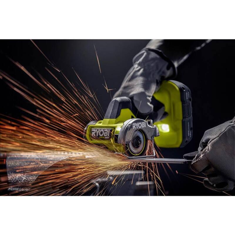 RYOBI ONE+ HP 18V Kit de Combo Inalámbrico Compacto sin Escobillas de 2 Herramientas con Sierra Recíproca de una Mano y Herramienta de Corte (Solo Herramientas) - PSBRS01B-PSBCS02B