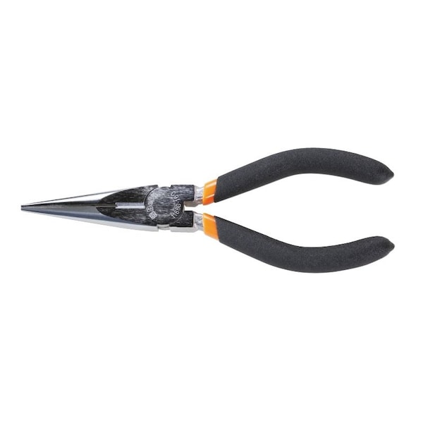 Beta 1166G Extra-long Needle Knurled Nose Pliers, Slip-proof Double Layer PVC Coated Handles, OAL 200mm - 011660070