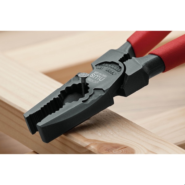 Nws Combination High Leverage Plier 9* with 62 Finish Black Dipped Handle - 1092-62-225