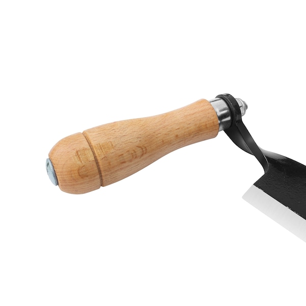 Earth Worth 8-inch Draw Knife, Straight Draw Shaver, wood Grip Handles, Blade Cover Debarking Tool - 83-DT5223