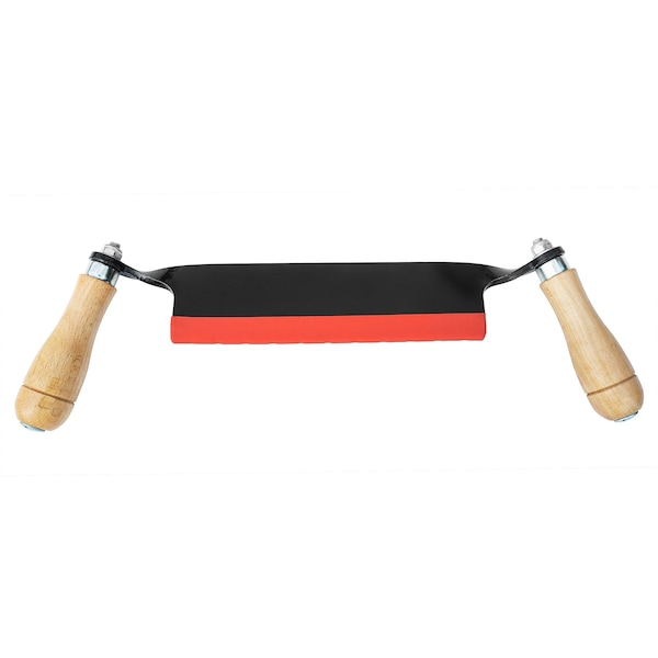 Earth Worth 8-inch Draw Knife, Straight Draw Shaver, wood Grip Handles, Blade Cover Debarking Tool - 83-DT5223