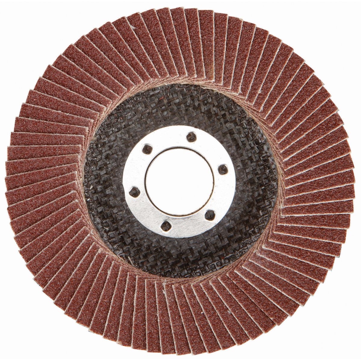 Disco de láminas tipo 27 Warrior de 4-1/2 pulg. x 7/8 pulg. con respaldo de fibra de vidrio y grano de óxido de aluminio de 60 granos - 69602