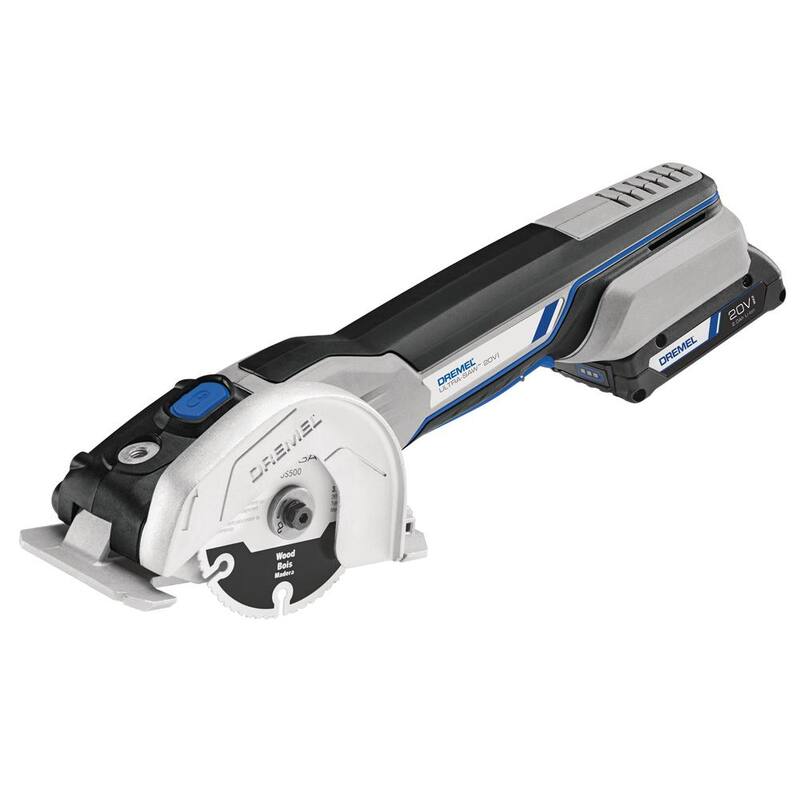 Dremel 20V Max Ultra-Saw Kit de sierra compacta inalámbrica (1 batería/cargador) - US20V-01
