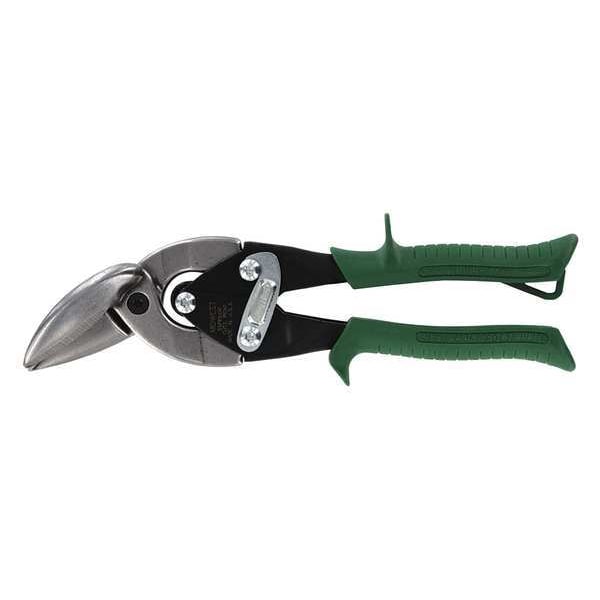 Midwest Snips Aviation Snip, Right Curves/Straight, 9 3/4 in, Stainless Steel - MWT-SS6510R