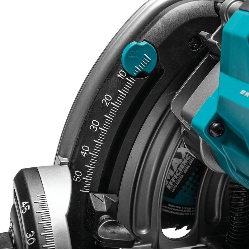 Sierra circular sumergible inalámbrica sin escobillas de 6-1/2 pulgadas Makita 40V max XGT de iones de litio, capaz de AWS (solo herramienta) - GPS01Z.