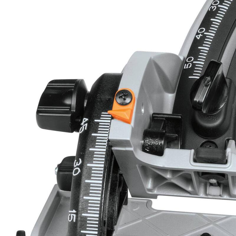 Sierra circular sumergible Makita de 6-1/2" sin escobillas LXT inalámbrica de 36V (18V X2), solo la herramienta con riel guía de 55" y bolsa para riel guía - XPS01Z-194E051.