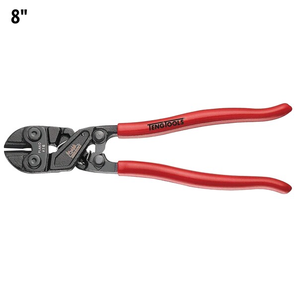 Teng Tools BC408 - 8" Heavy Duty Mini Bolt Cutters w/Vinyl Coated Handles - BC408