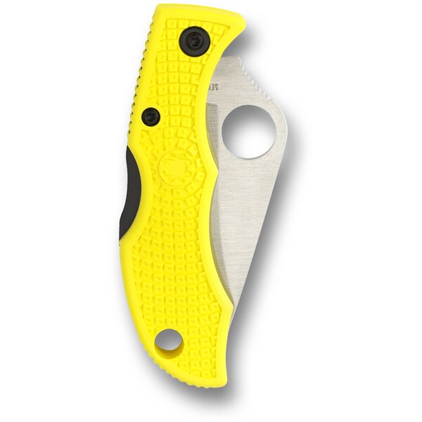 Spyderco 2024 Spyderco Ladybug 3 Salt Lightweight Yellow H1 Serrated - SPY-LYLS3