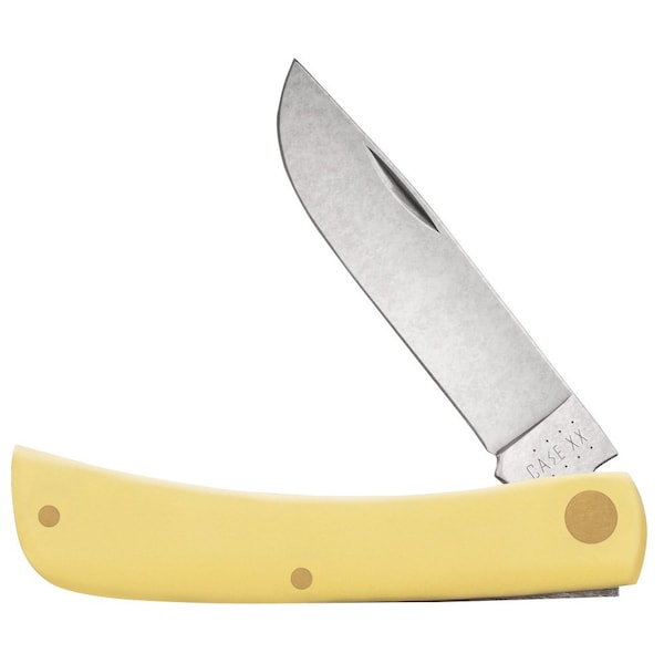 Case Cutlery Knife, Yellow Ss Sod Buster Jr. - 80032