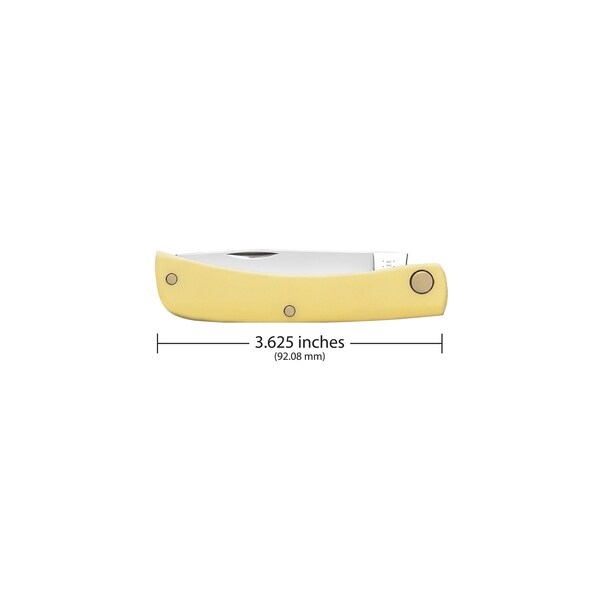 Case Cutlery Knife, Yellow Ss Sod Buster Jr. - 80032
