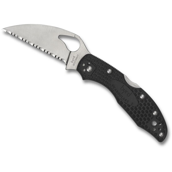 Spyderco 2023 Spyderco Reveal 9, Meadowlark 2 Wharncliffe, Serrated Edge - SPY-BY04SBKWC2