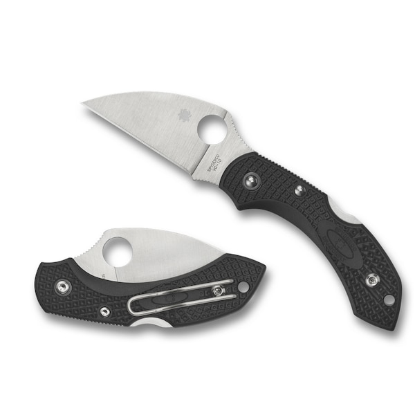 Spyderco 2024 Spyderco Dragonfly 2 Lightweight Black Wharncliffe Plain - SPY-C28FPWCBK2
