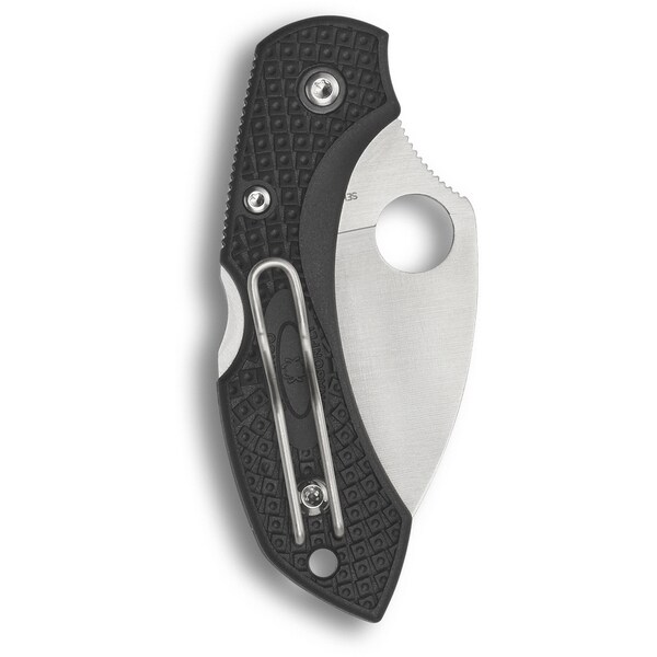 Spyderco 2024 Spyderco Dragonfly 2 Lightweight Black Wharncliffe Plain - SPY-C28FPWCBK2