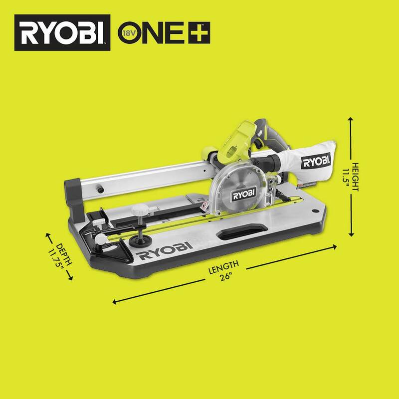 RYOBI ONE+ 18V Sierra de piso inalámbrica de 5-1/2 pulgadas con hoja y hoja extra de piso de 5-1/2 pulgadas y 24 dientes (1 pieza) - PGC21B-A06F551