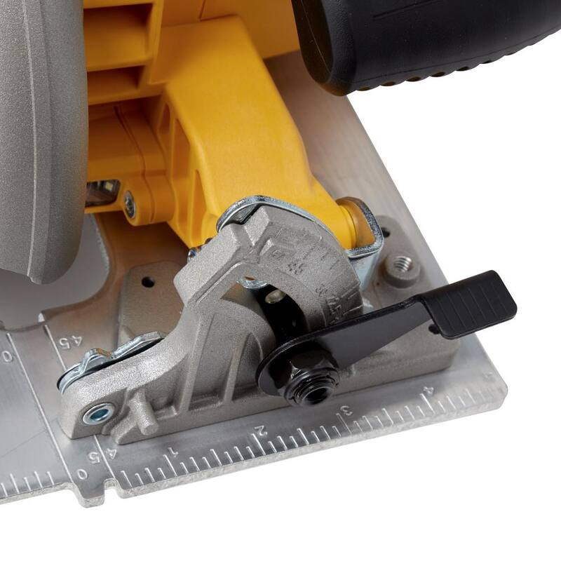 Sierra circular inalámbrica sin escobillas DEWALT 20V MAX de 7-1/4 pulgadas y (1) batería de litio de 20V MAX Premium de 4.0Ah - DCS570BW204