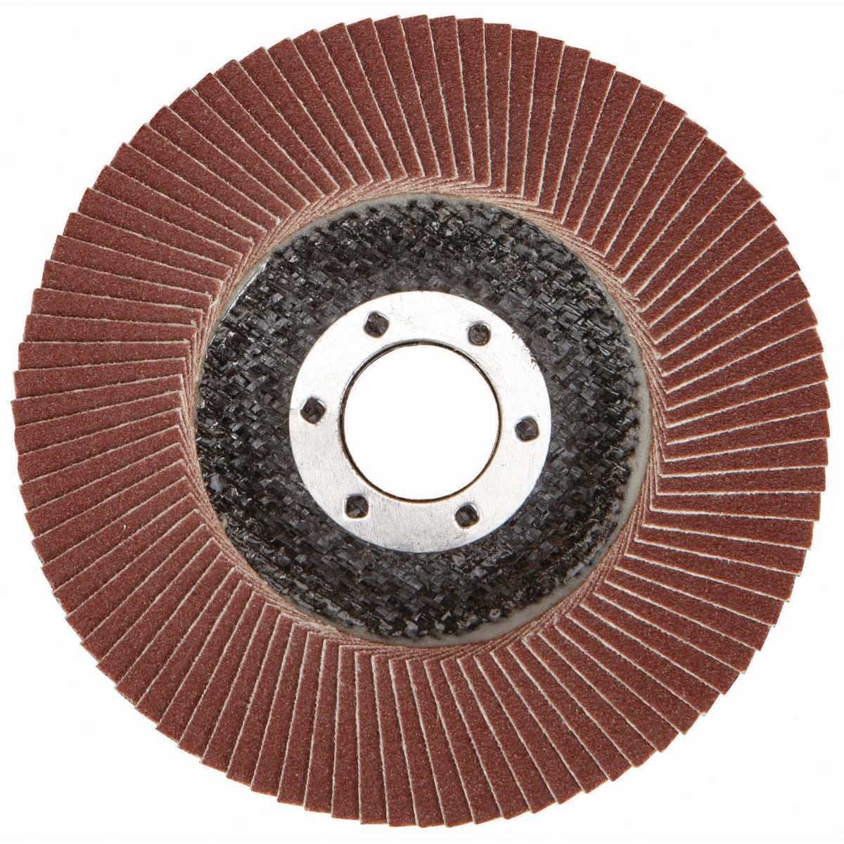Disco de láminas tipo 27 de óxido de aluminio de 120 granos, de 4-1/2 pulg. x 7/8 pulg. con respaldo de fibra de vidrio - 69604