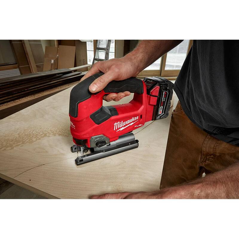 Sierra de mesa inalámbrica sin escobillas de 18 voltios Milwaukee M18 FUEL ONE-KEY con sierra caladora (solo herramienta) - 2736-20-2737-20