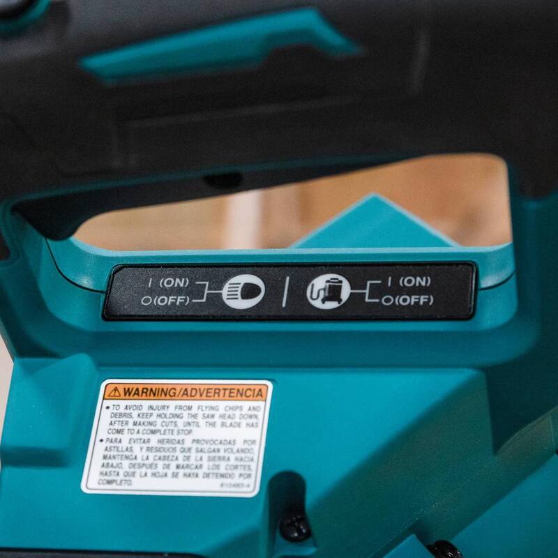 Sierra ingleteadora compuesta deslizante doble bisel inalámbrica sin escobillas Makita 40V máx XGT de 10 pulgadas, Capaz de AWS (solo herramienta) - GSL03Z