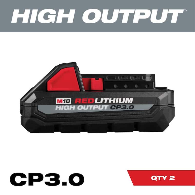 Sierra circular inalámbrica Milwaukee M18 18V de 6-1/2 pulgadas con baterías de iones de litio de 3.0 Ah - 2630-20-48-11-1837