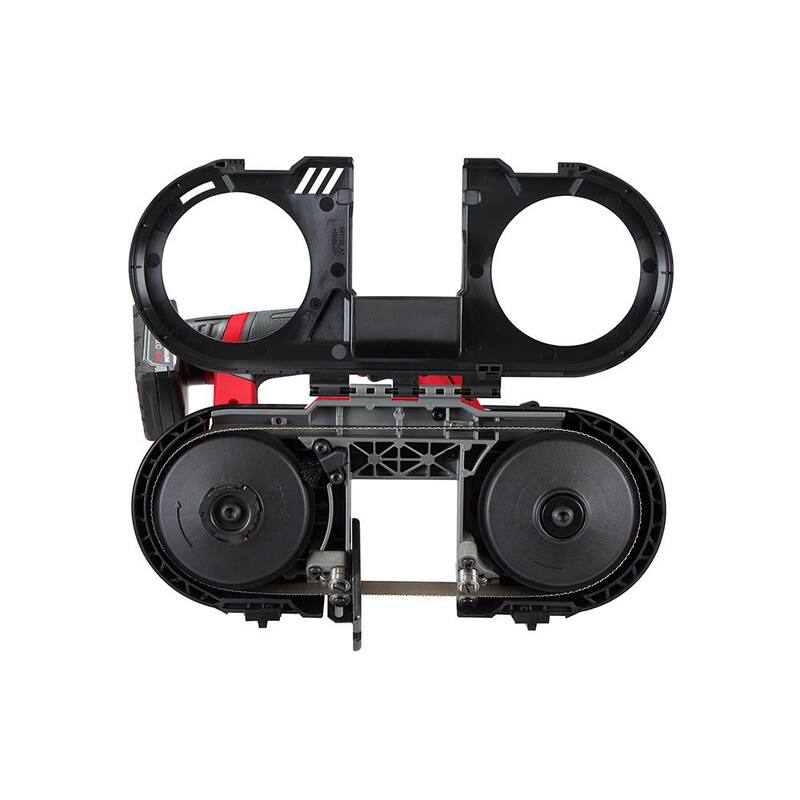 Sierra de cinta compacta inalámbrica Milwaukee M12 FUEL de 12 voltios con batería de iones de litio XC de alta capacidad de 5.0 Ah - 2529-21XC-48-11-2450