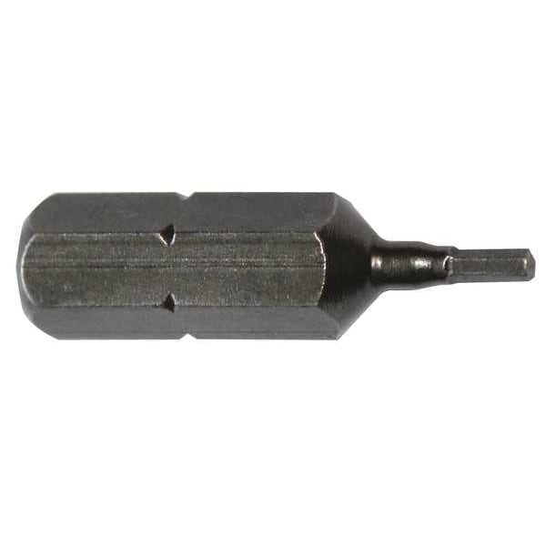 Apex Tool Group Torsion Bit, Metric, 1/4", Hex, 2.5mm, 1", PK5 - 185-2.5MM-5PK