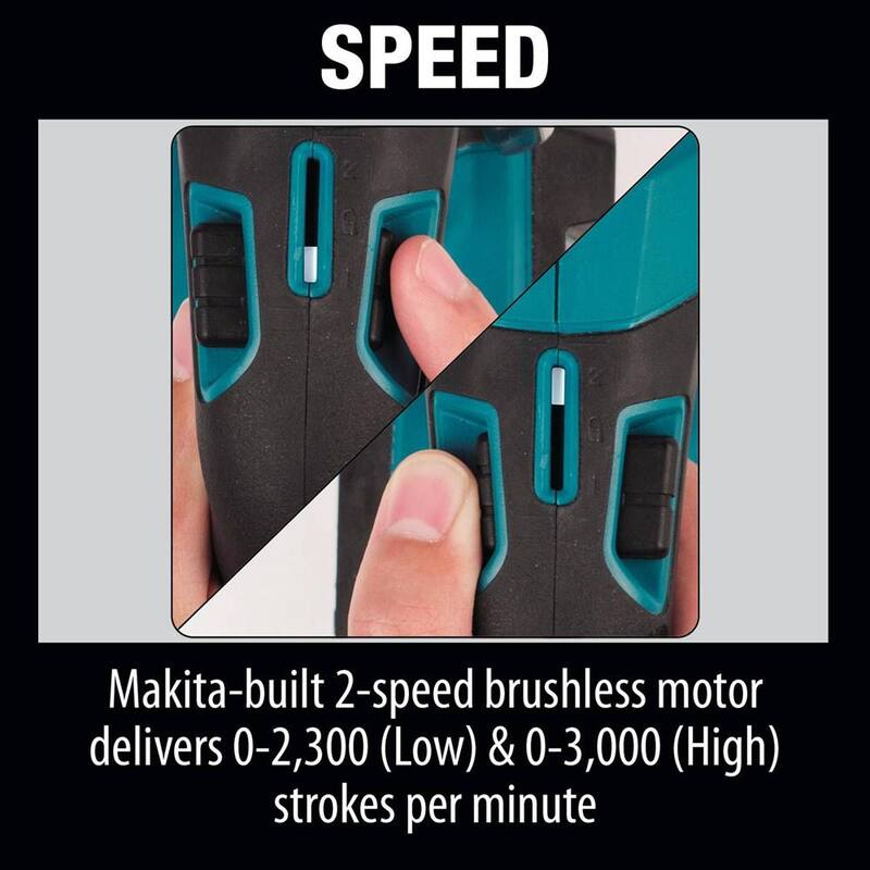 Sierra reciproca inalámbrica sin escobillas Makita 18V X2 (36V) LXT de iones de litio (solo herramienta) - XRJ06Z