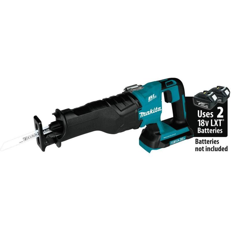 Sierra reciproca inalámbrica sin escobillas Makita 18V X2 (36V) LXT de iones de litio (solo herramienta) - XRJ06Z